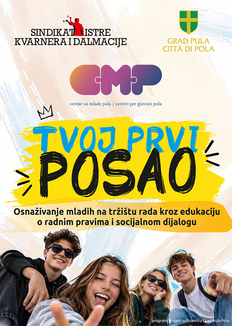 Plakat za mlade tvoj prvi posao