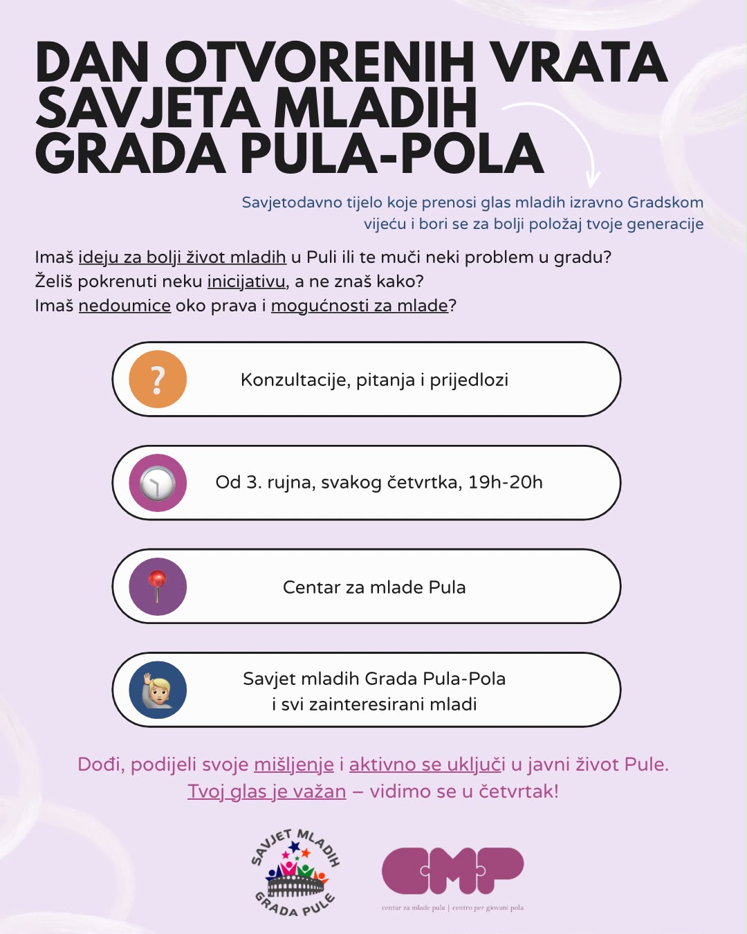 Dan otvorenih vrata Savjeta mladih